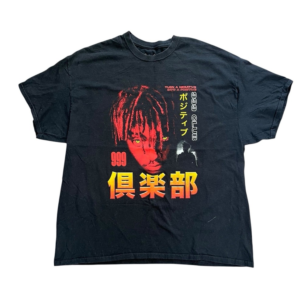 Juice World T Shirt 2XL Turn A Negative Into A Positive 999 Club Kanji Hip Hop